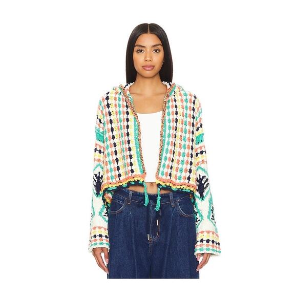 Free People Baja Baby Cardi  Slouchy Knit Cardigan XL - Picture 2 of 12